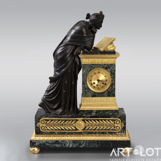 Каминные часы «Учение» по модели Л. Раврио в стиле ампир