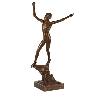 Бронзовая скульптура «Победитель» по модели Яна Штурса