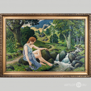 Картина «У лесного ручья»