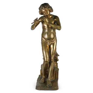 Скульптура «Играющий на флейте»