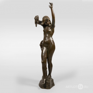 Скульптура крупной формы «Обнаженная купальщица» в стиле модерн