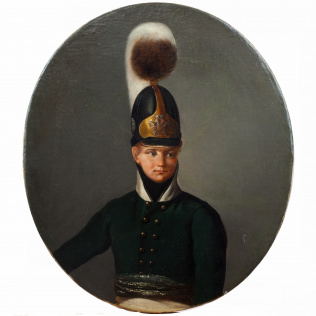 Копия с портрета Бартенева Ивана Осиповича в форме драгуна Иркутского полка