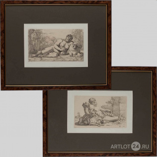 Франсуа Перне. Парные гравюры из серии "Античность"