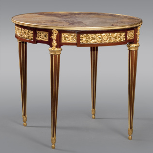Стол с мраморной столешницей в стиле Людовик XVI