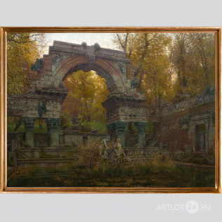 Картина «Пейзаж с руинами античной арки»