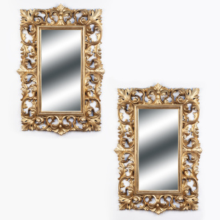 Парные зеркала в стиле барокко "Листья аканта"