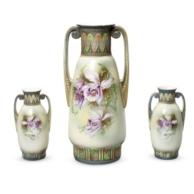 Комплект из трёх ваз «Ирисы» в стиле модерн