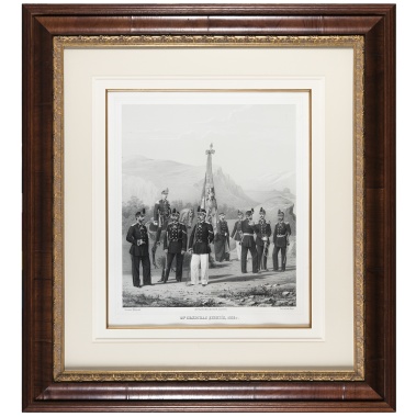 Литография «40-я Пехотная дивизия, 1866 г.» по рисунку П.К. Губарева