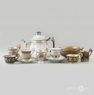 Набор чайной посуды в стиле ампир
