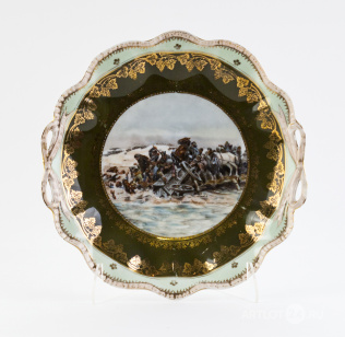 Настенная тарелка «Переправа французской армии через Березину»