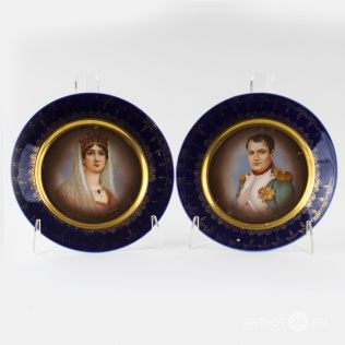 Парные тарелки «Наполеон и Жозефина»