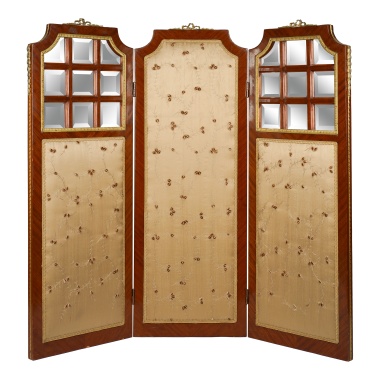 Ширма с зеркальными вставками
