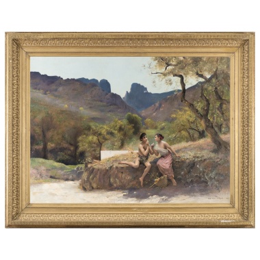 Август Александр Хирш (Гирш) «Римская идиллия»