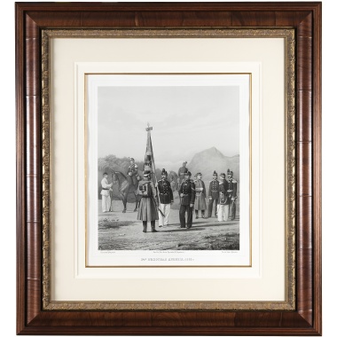 Литография «34-я пехотная дивизия, 1865 г.» по рисунку П.К. Губарева