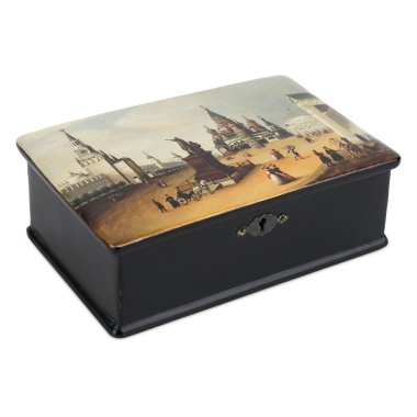 Шкатулка «Красная площадь» фабрики Лукутина