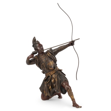 Скульптура «Самурай с луком» мастерской Мияо