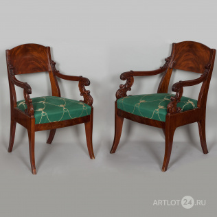 Два кресла в стиле ампир