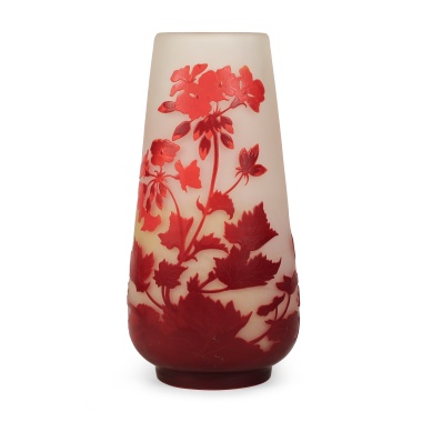 Ваза «Герань» мануфактуры Эмиля Галле