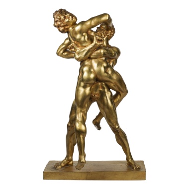 Бронзовая скульптура «Геркулес и Антей»