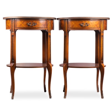 Парные тумбы в технике паркетри 