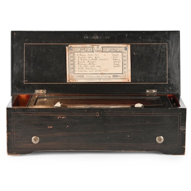 Музыкальная шкатулка цилиндровая на 8 мелодий Mermod Freres