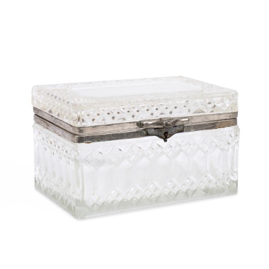 Шкатулка стеклянная «Тройка» стекольного завода Мальцева