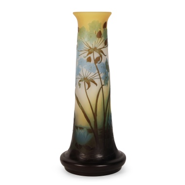 Ваза «Болотные цветы и кувшинки» мануфактуры Эмиля Галле