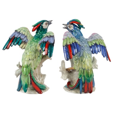Декоративные парные статуэтки «Попугаи»