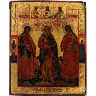 Икона «Святые мученики Гурий, Самон и Авив»
