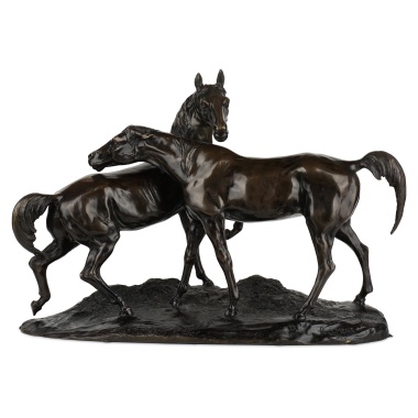 Кабинетная скульптура «Играющие Лошади»