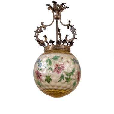 Будуарный фонарь с цветочным орнаментом