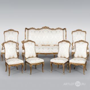Дворцовый комплект мебели для гостиной в стиле Людовика XV