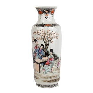 Китайская декоративная ваза "Гейши в саду"