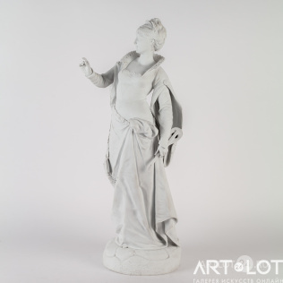 Скульптура «Придворная дама эпохи Ренессанс с мандолиной»