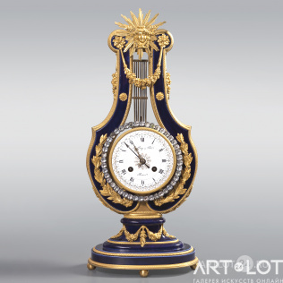 Каминные часы «Лира» в стиле Людовика XVI
