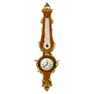Настенные часы с термометром в стиле Людовика XV