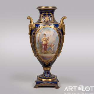 Декоративная ваза «Царство Флоры» в стиле Севр