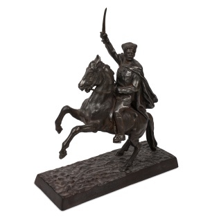 Скульптурная композиция «В.И Чапаев с шашкой на коне»
