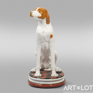Скульптура собаки в стиле ар-деко
